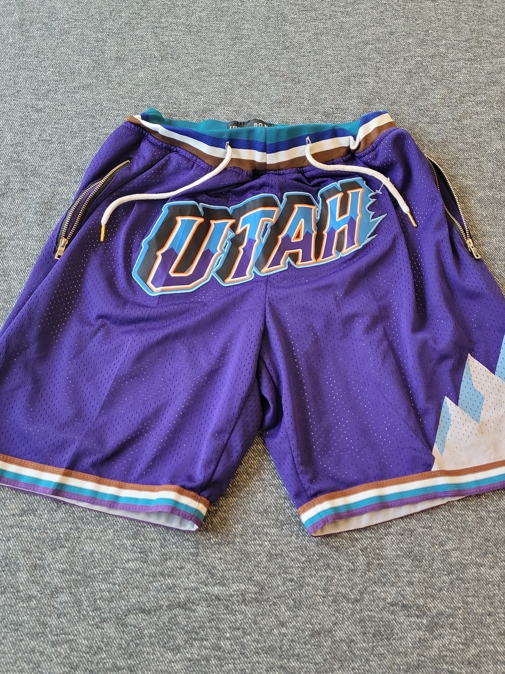 Just Don Hardwood Classics Utah Jazz Basketball Shorts Men’s Medium Made In USA